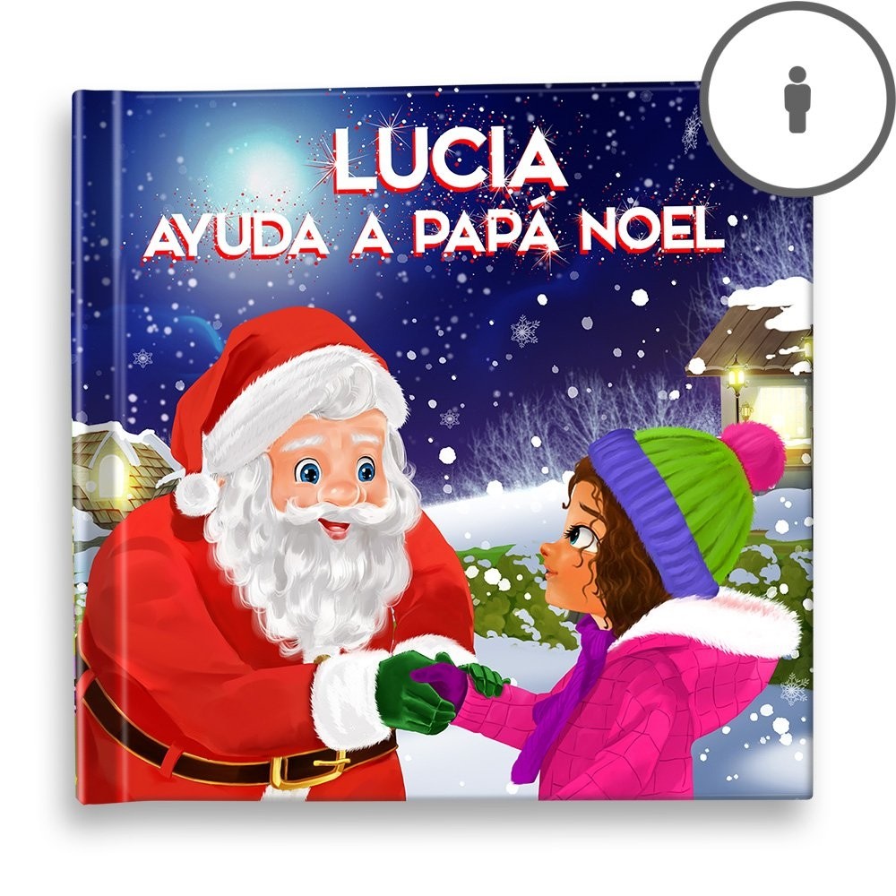 "Ayudando a Papá Noel" Libro de cuentos personalizado - ES|MX|US-ES