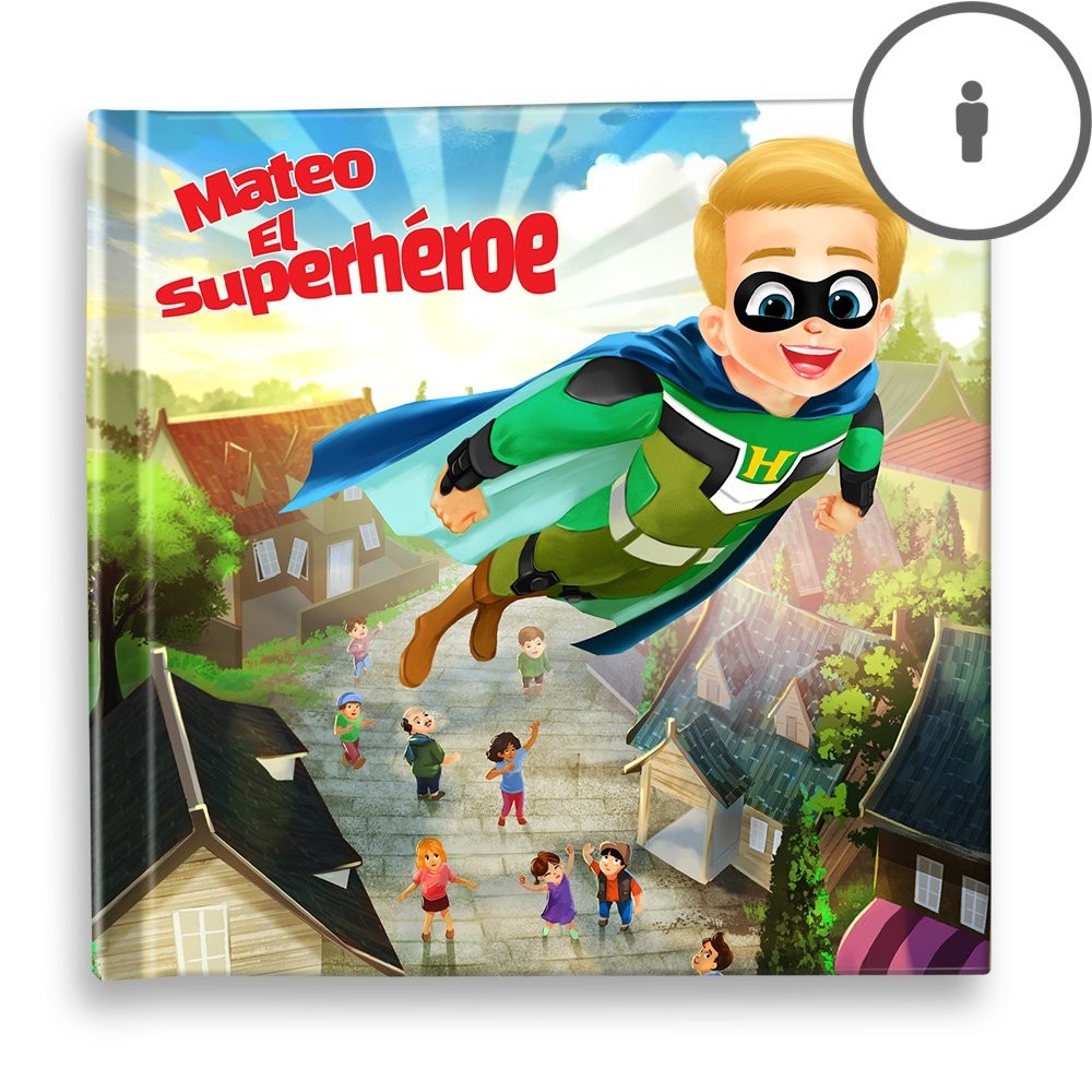 "El superhéroe" Libro de cuentos personalizado - ES