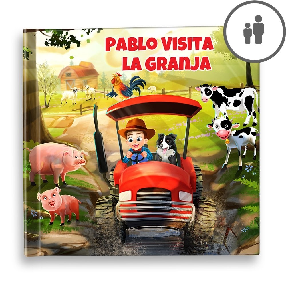"Visita la granja" Libro de cuentos personalizado - ES