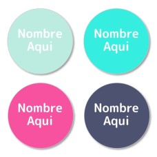 Dazzling Shoe Dot Labels - Spanish
