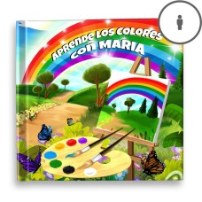 "Aprende los colores" Libro de cuentos personalizado - ES
