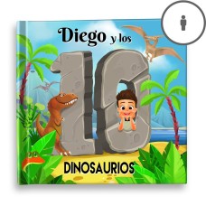 "Los diez dinosaurios" Libro de cuentos personalizado - ES