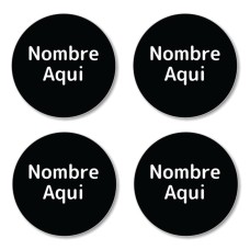 Single Colour Shoe Dot Labels - Spanish