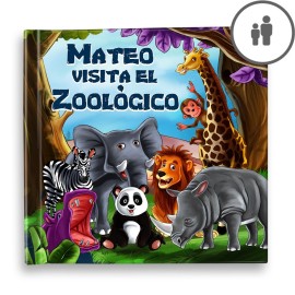 "Visita al zoológico" Libro de cuentos personalizado